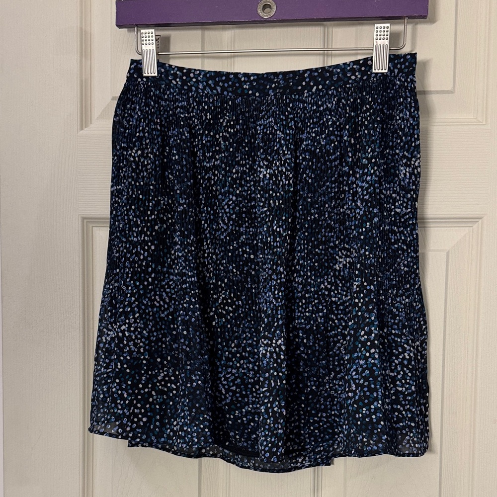 Banana Republic Navy Speckled Mini Skirt